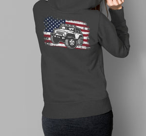 American Flag Jeep Hoodie